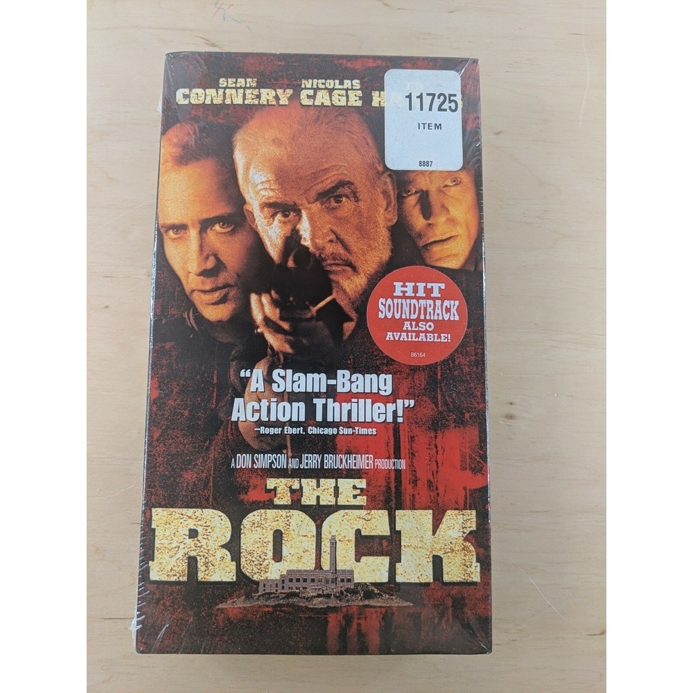 The Rock VHS Sean Connery Nicolas Cage Michael Bay Action Movie‎ Factory Sealed